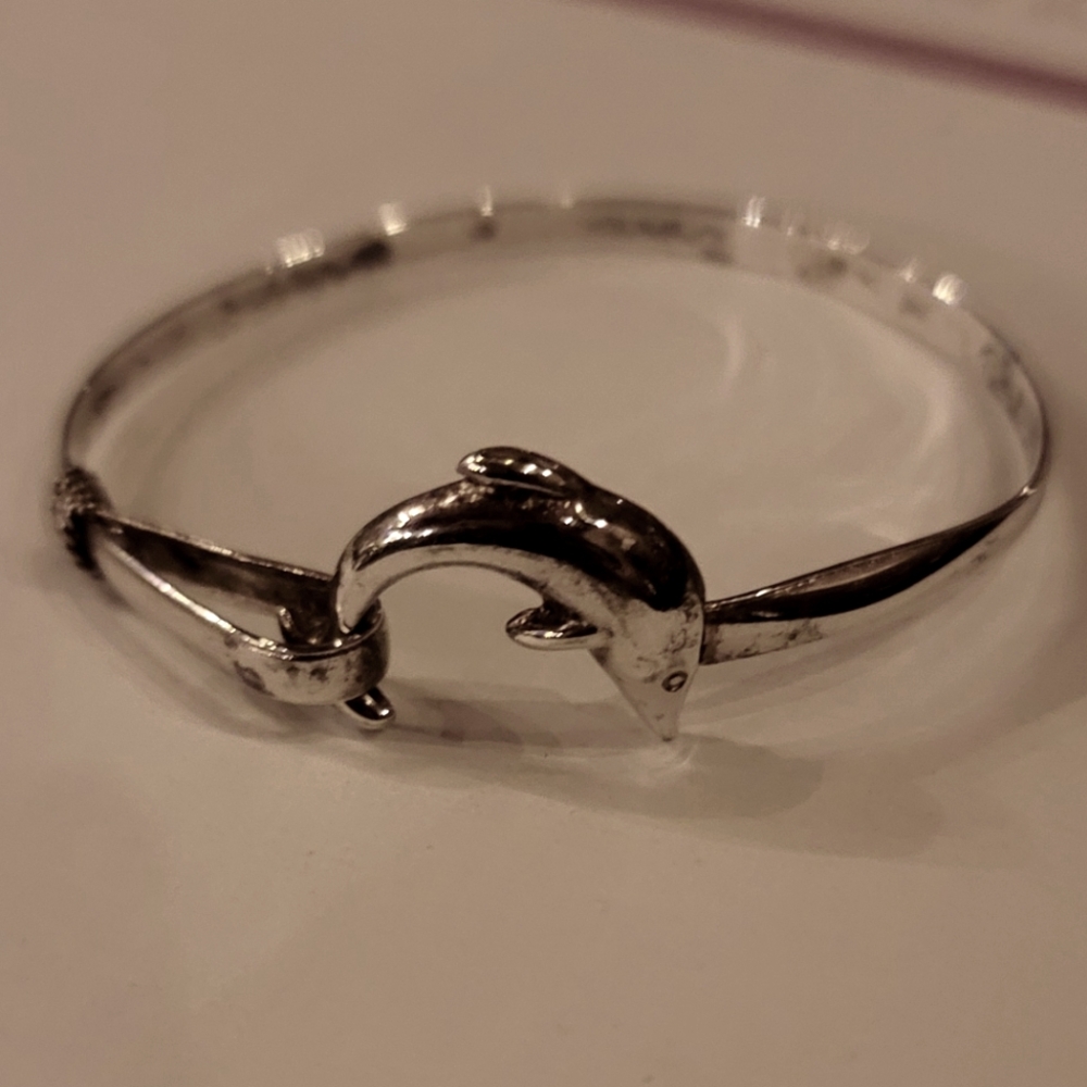 Dolphin Bracelet Sterling Silver